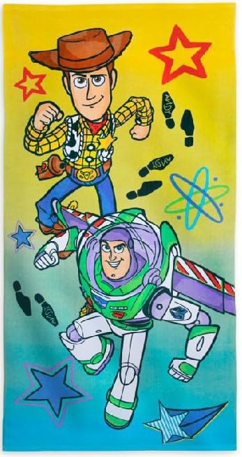 Disney Store Official Toy Story Kids Bath Towel, Soft & Absorbent Beach Towels, 100% Cotton Pool Towel, 29 by 59 Inches, Highly Absorbent Bath Towels…