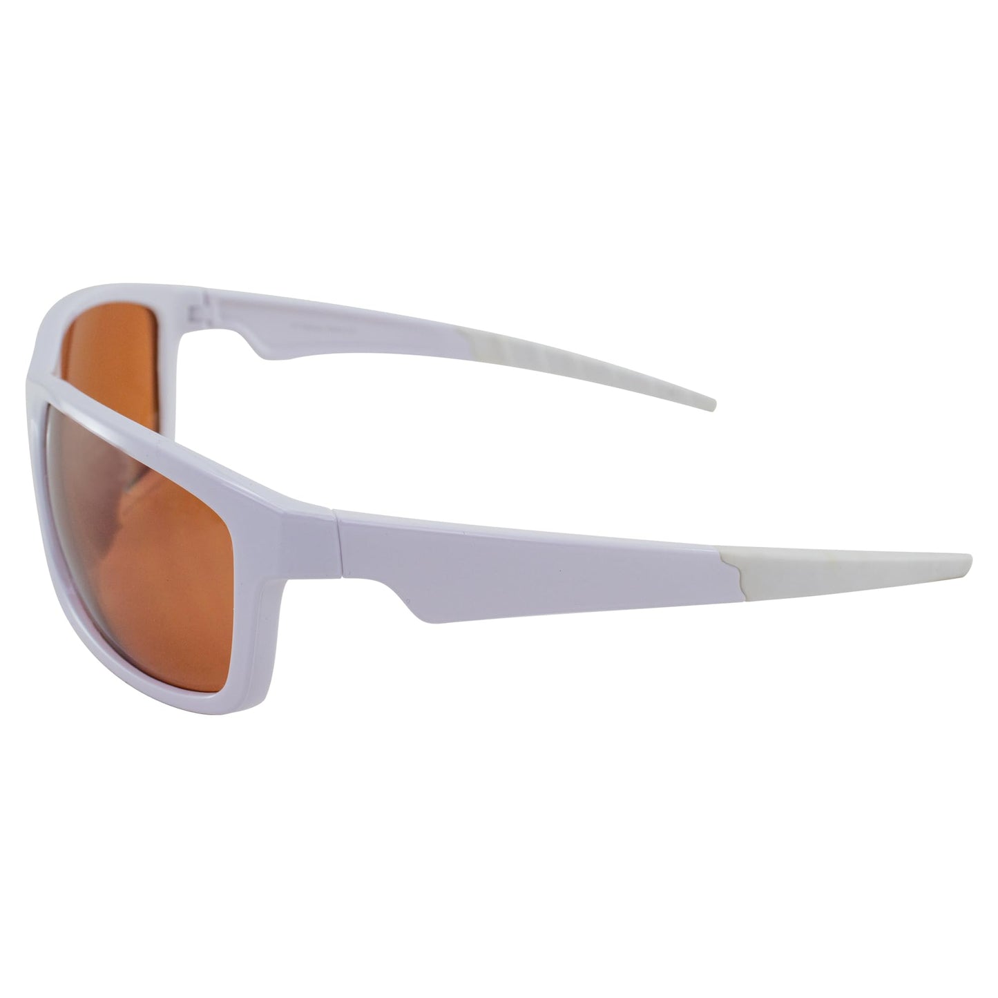 Maxx Retro 2.0 Sport Fashion Sunglasses White Frame with High Definition Amber Lens