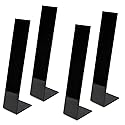 lasenersm 4 Pieces Acrylic Hair Clip Display Stand L-Shaped Hairpin Display Holder Barrette Display Stand Holder Hair Clip Organizer Stand Holder