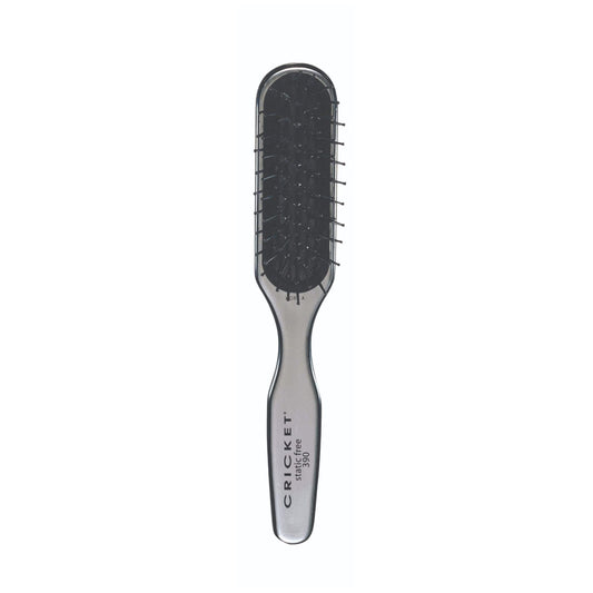 Cricket Visage 390 Sculpting Hair Brush - Anti-Static Nylon Bristles, Ultra-Soft Cushion Pad, Aluminum Finished Handle, Ideal for Styling