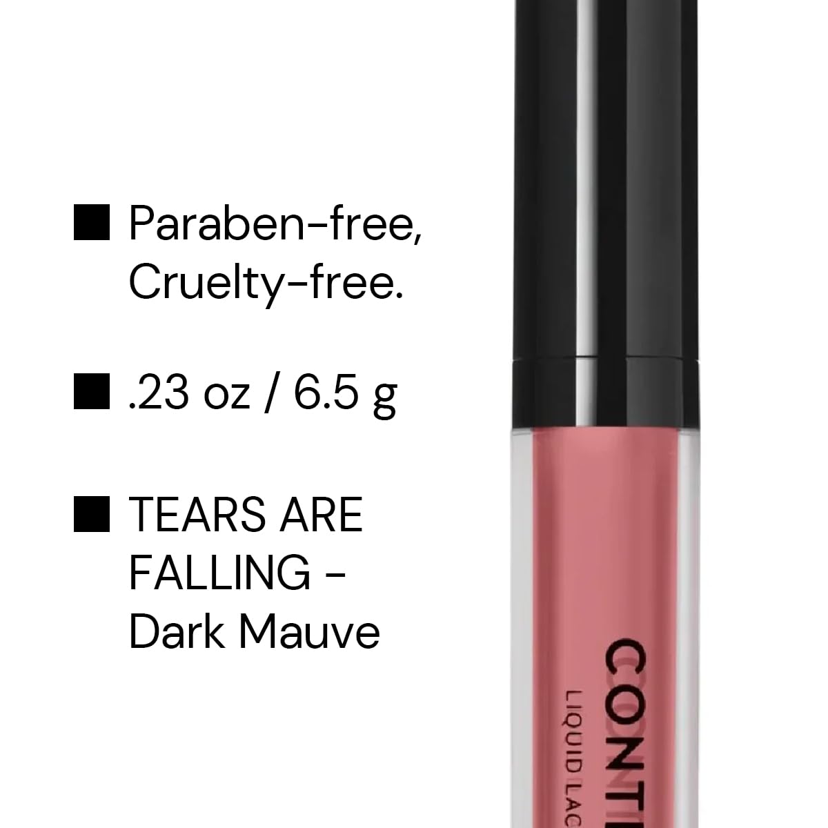 CONTEXT SKIN Non-Toxic Liquid Lipstick for Women - Long Lasting Liquid Lacquer Lip Color, Smudge Proof, Lightweight Matte Finish, Highly Pigmented &