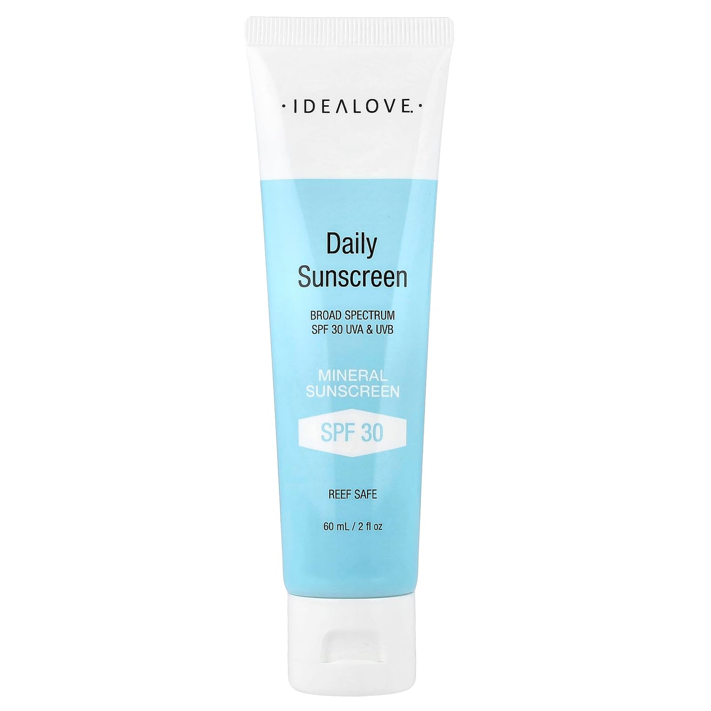 Idealove Daily Sunscreen, Mineral SPF 30, 2 fl oz (60 ml)