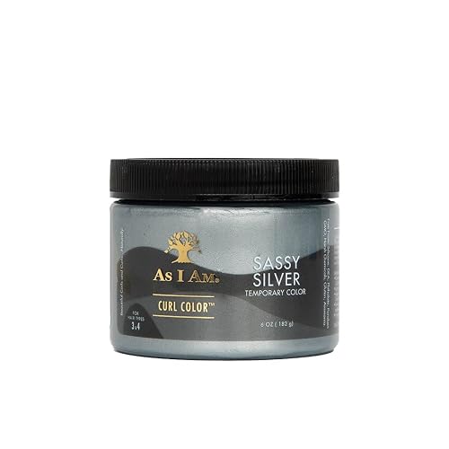 As I Am Curl Color - Sassy Silver - 6 oz - Color & Curling Gel - Temporary - Vegan & Cruelty Free