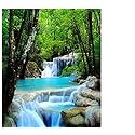 Tropical Summer Beach Fabric Shower Curtain (River Rocks)