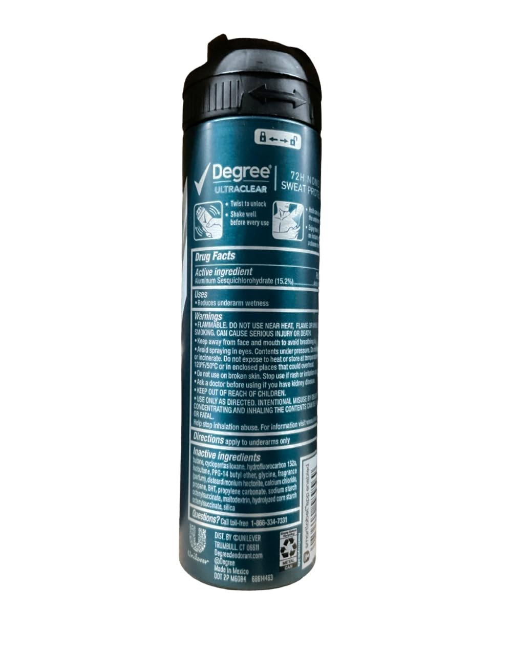 Degree Deodorant 3.8 Ounce Dry Spray Ultraclear (Pack of 2) Beauty and Personal Care Degree