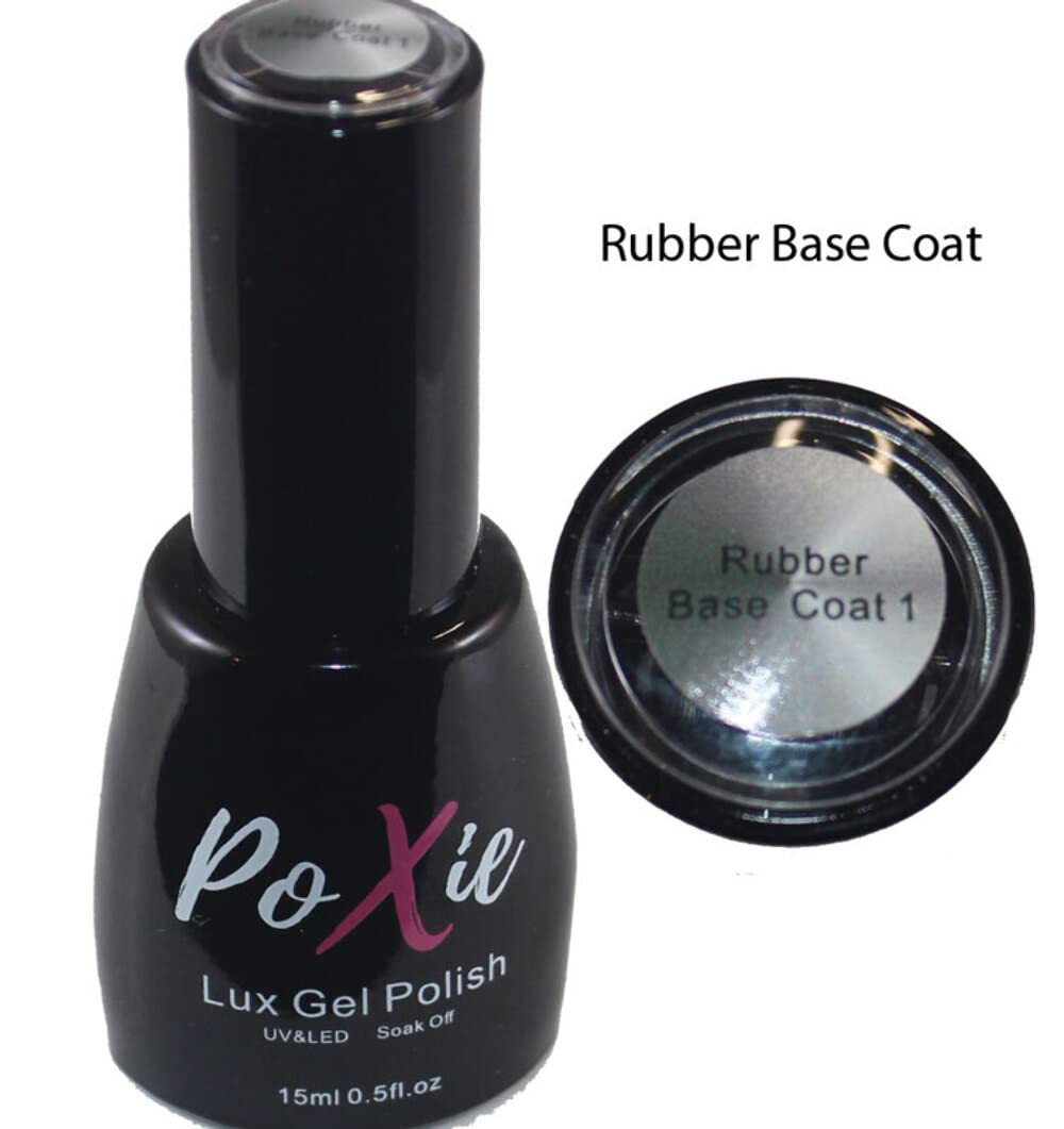 Poxie Nails Essentials 4 Pack Clear and Milky White 4-in-1 Base and UV and Matte Top Coats Beauty & Personal Care Poxie Creations