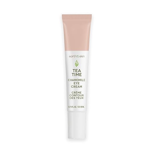 Earth To Skin Tea Time Chamomile Eye Cream - Hydrating & Soothing Eye Treatment with Vitamin E, Vitamin C & Jojoba Oil - 0.75 fl oz