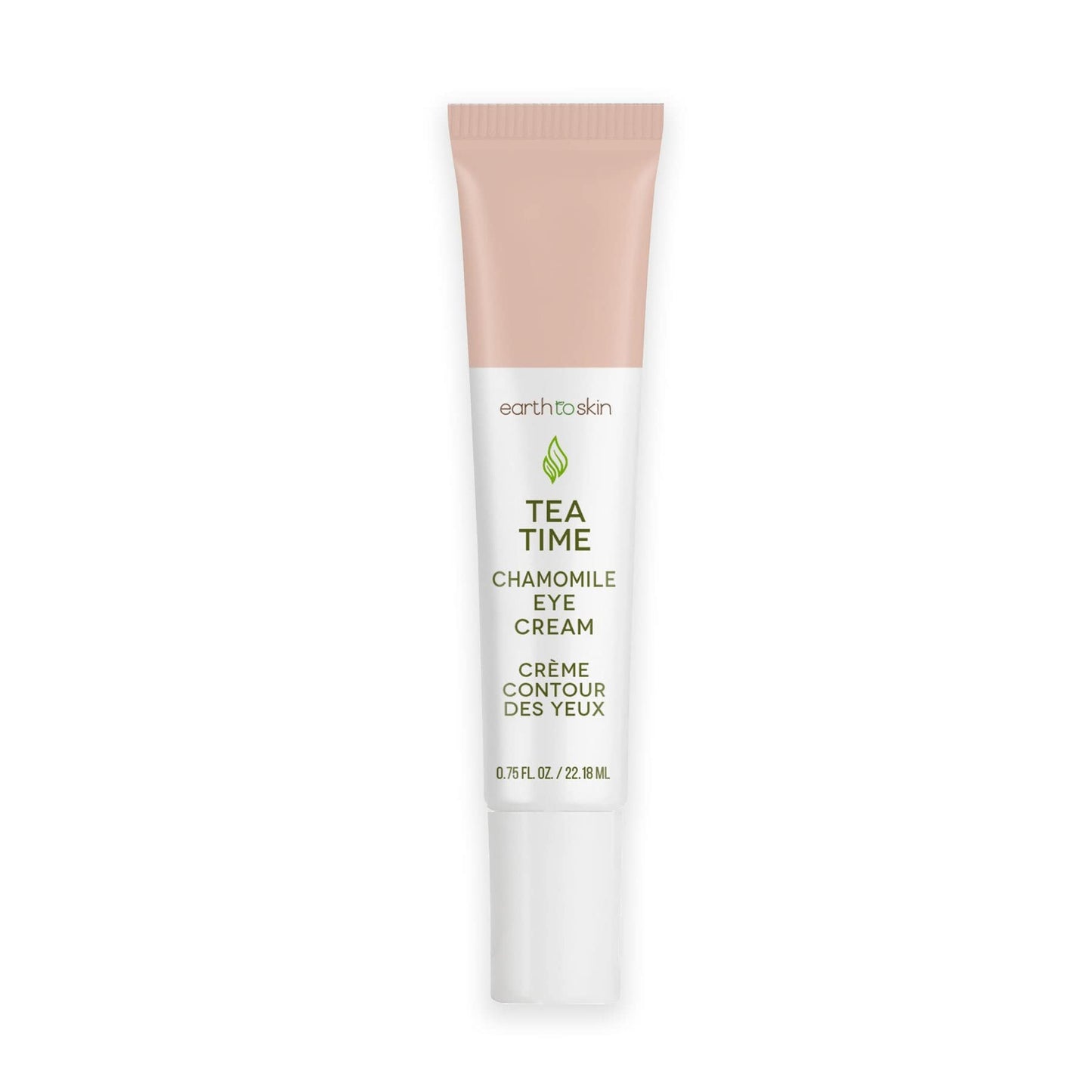 Earth To Skin Tea Time Chamomile Eye Cream - Hydrating & Soothing Eye Treatment with Vitamin E, Vitamin C & Jojoba Oil - 0.75 fl oz
