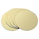 UKCOCO Adhesive Metal Plates, 10 Pack Round Magnetic Metal Plates Car Vehicle Mount Phone Holder Diameter 4cm (Gold)