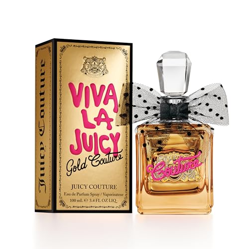 Juicy Couture Viva La Juicy Gold Eau De Parfum, Women's Perfume with Notes of Luscious Berry, Jasmine Sambac & Vanilla Cream - Fruity & Sweet, EDP