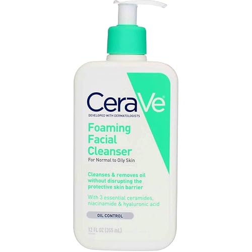 Cerave Facial Foaming Cleanser 12 Ounce Pump (355ml) (2 Pack)