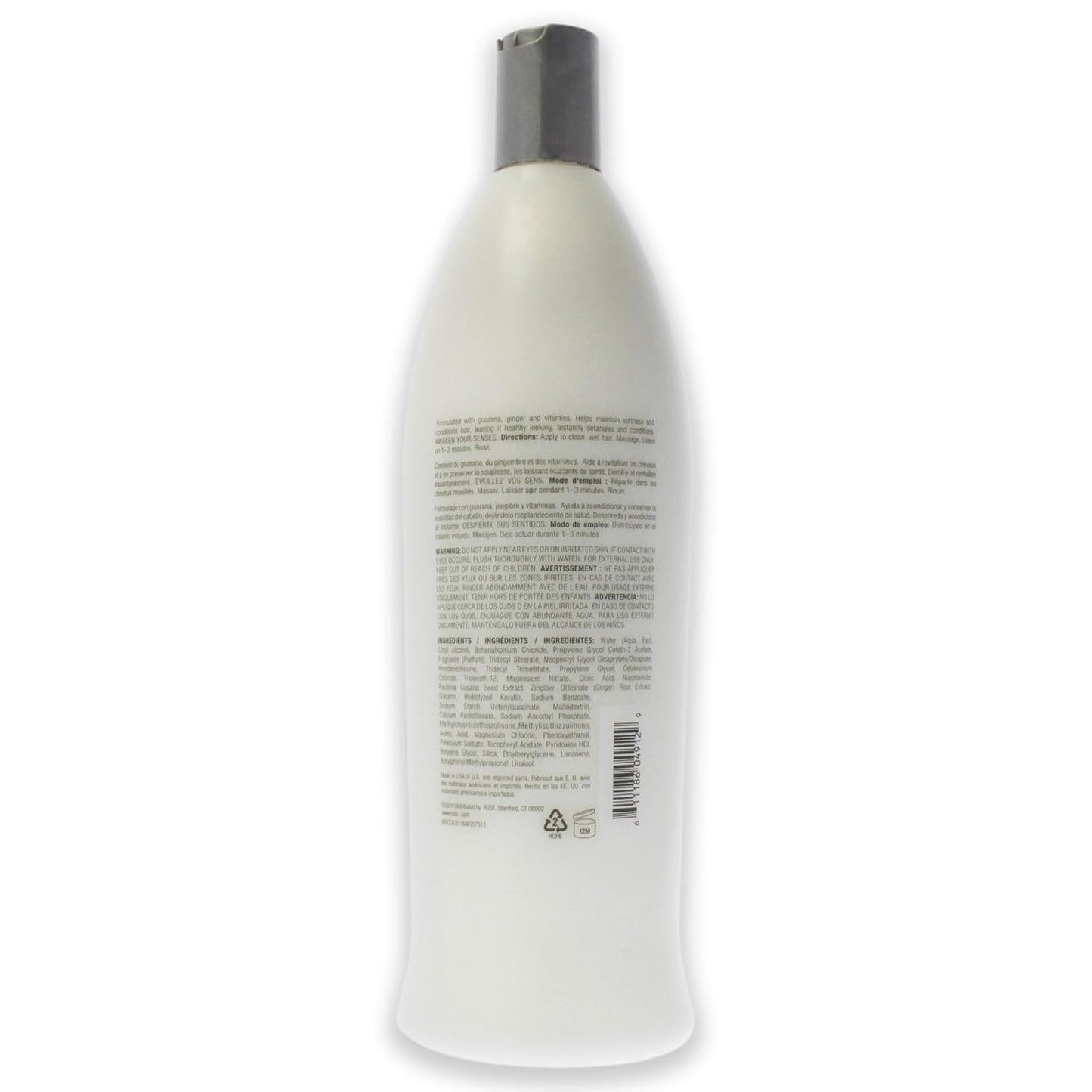 RUSK Sensories Calm Guarana and Ginger Nourishing Conditioner, Nourishes and Detangles all Hair Types, 33.8 fl. oz