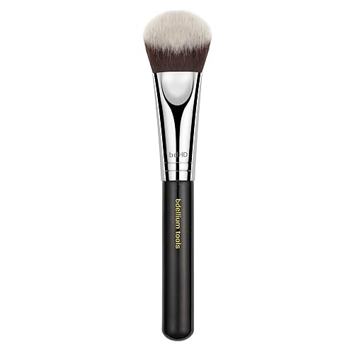 Bdellium Tools Professional Makeup Brush - Maestro Series 988 BDHD Phase I Large Foundation/Powder - With Soft Synthetic Fibers, For Application