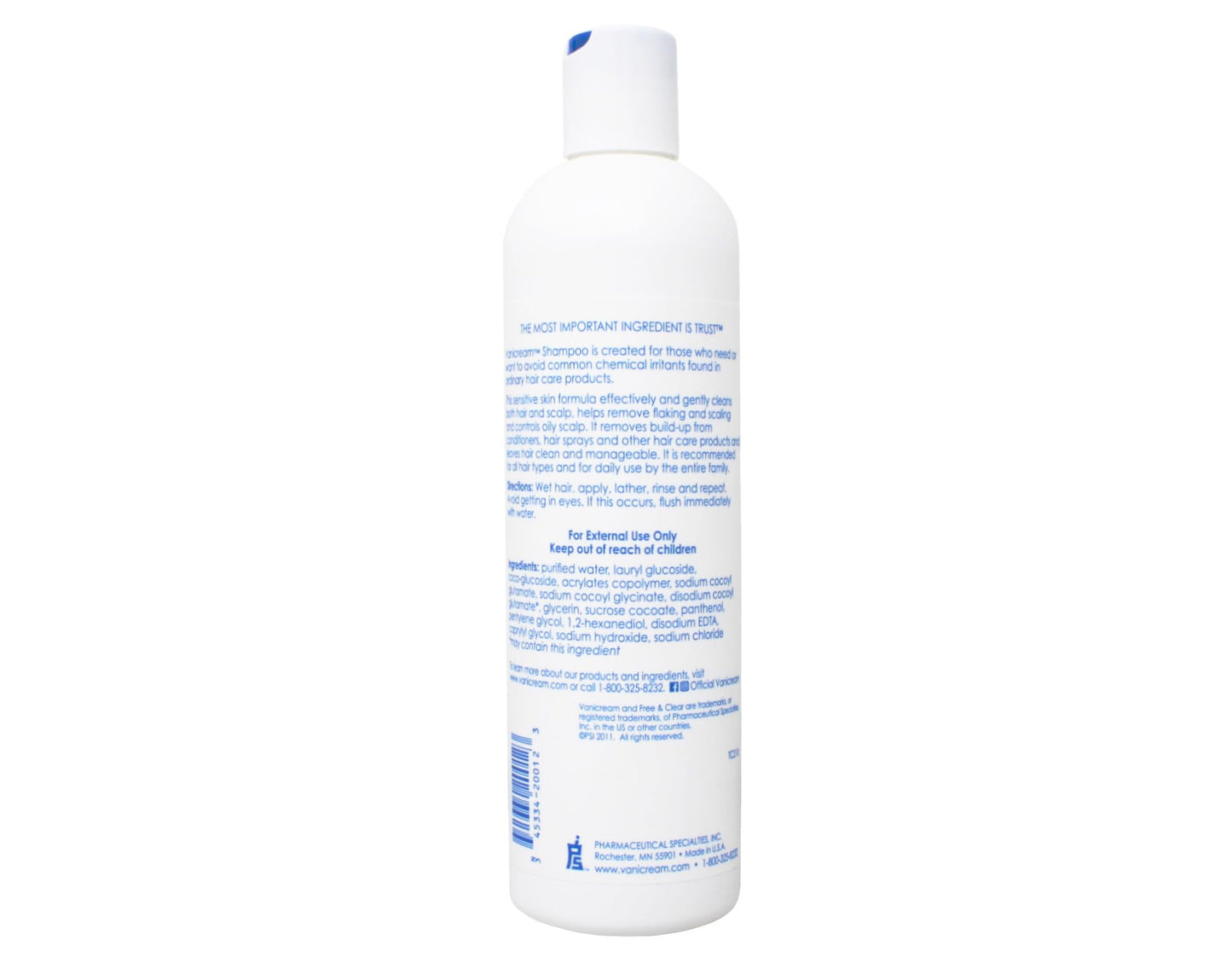 Vanicream Set, includes Shampoo-12 Oz and Conditioner-12 Oz - One each.