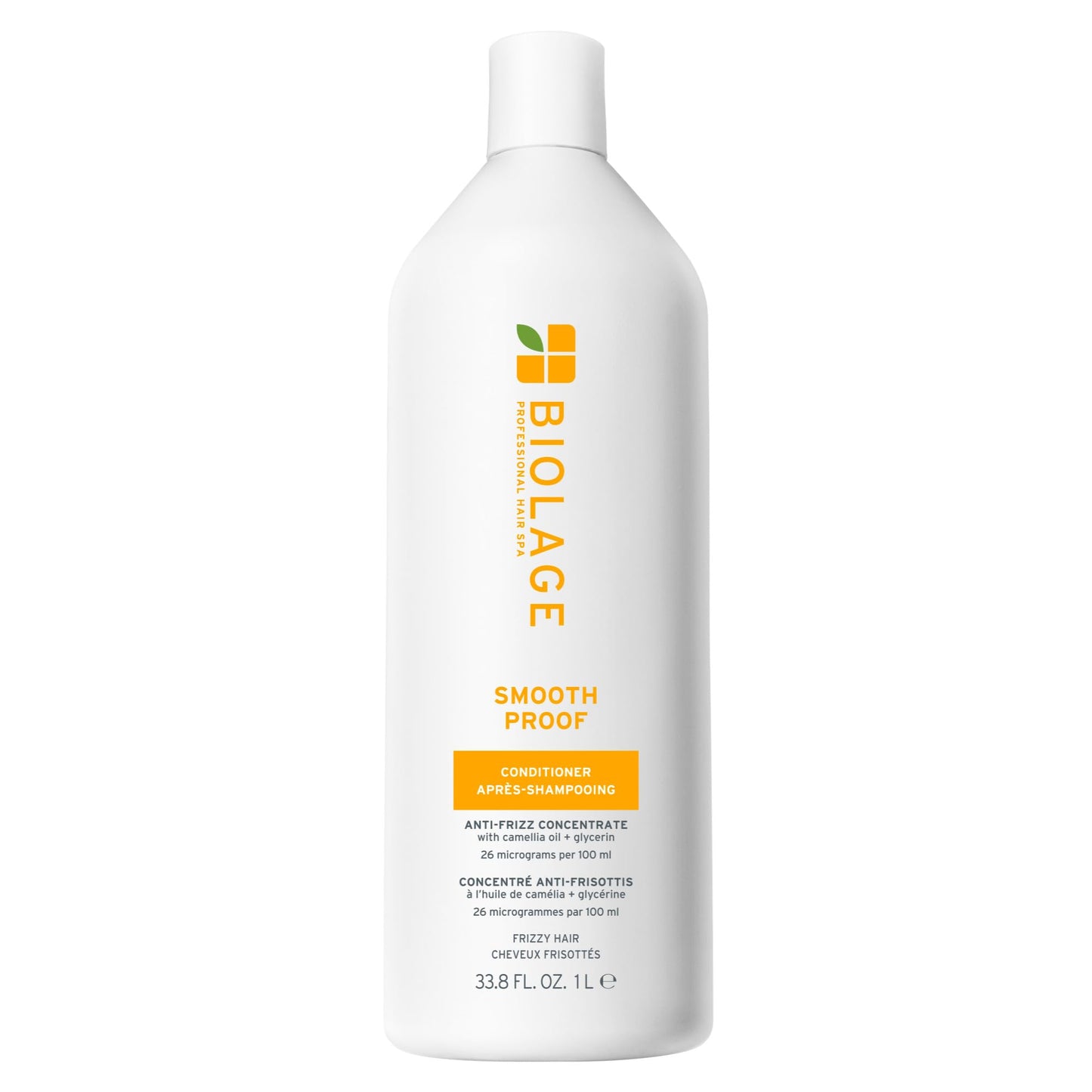 Biolage Smooth Proof Conditioner - Nourishes & Smooths Frizzy Hair, Detangles, Hydrates and Adds Shine, Infused with micro-dosed with Camellia Oil