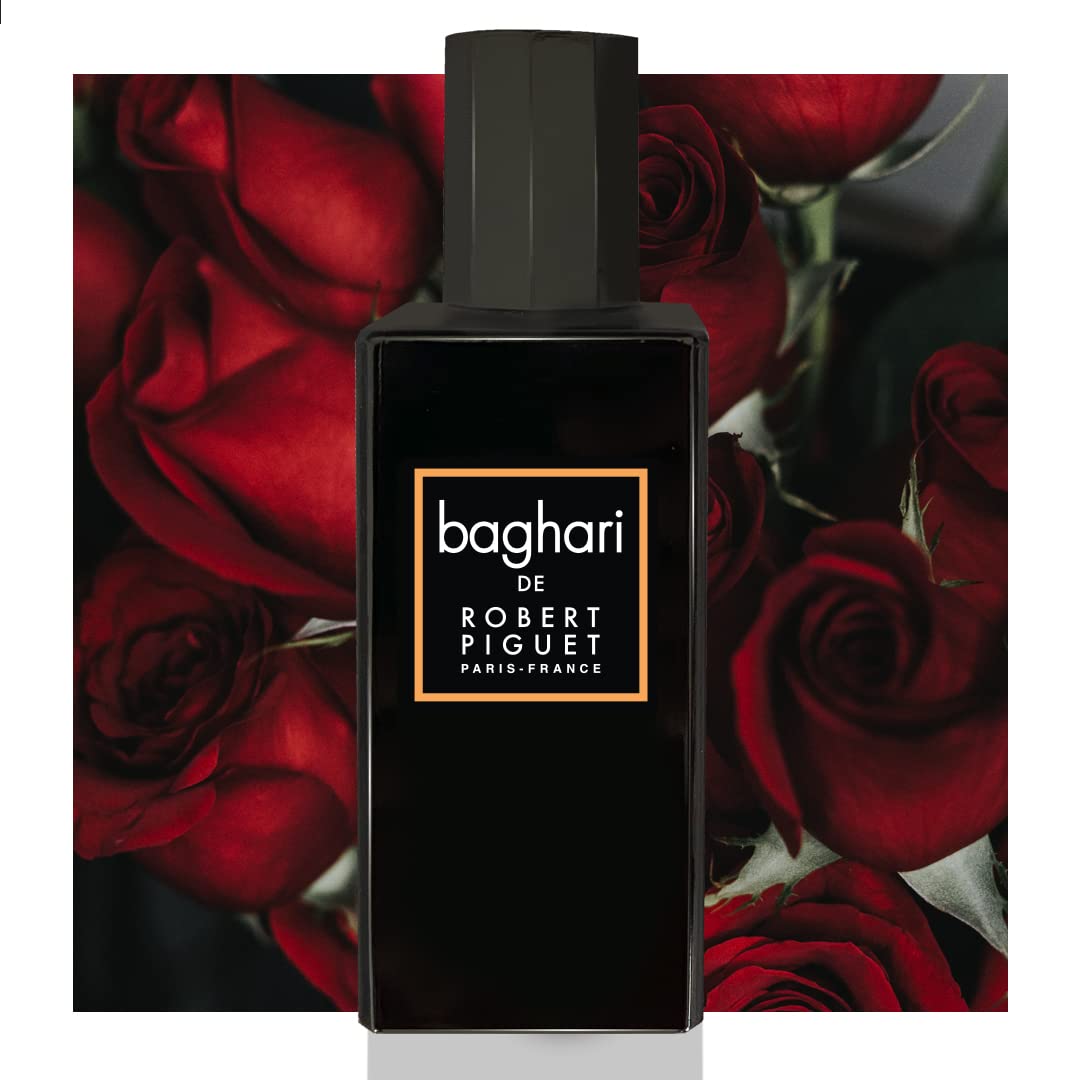 Robert Piguet Baghari Eau de Parfum Spray – Women’s Floral Perfume with Aldehydes, Bulgarian Rose & Musk – Made in France, 1.7 fl oz