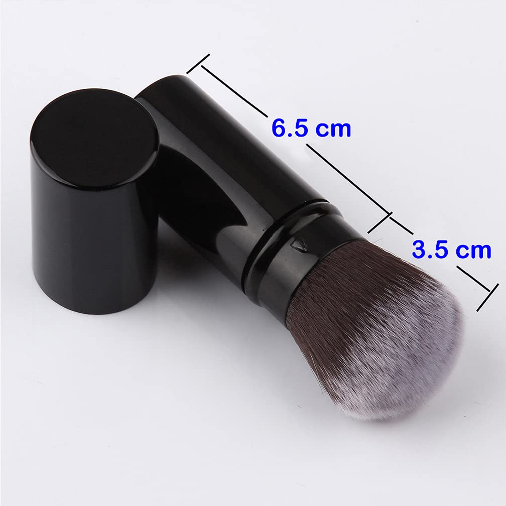 RN BEAUTY Retractable Kabuki Brushes Foundation Powder Blush Brush Extensible Makeup Brush Face Blender Brush Professional Mineral Blending Brush