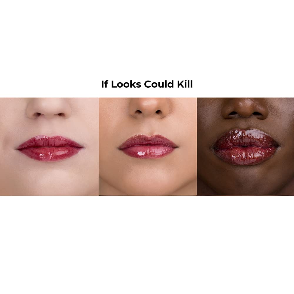 Rinna Beauty Icon Collection - Lip Gloss - If Looks Could Kill - Tinted, Hydrating, Long-Lasting - High Pigment and Shine, Vegan, No Parabens, Clean