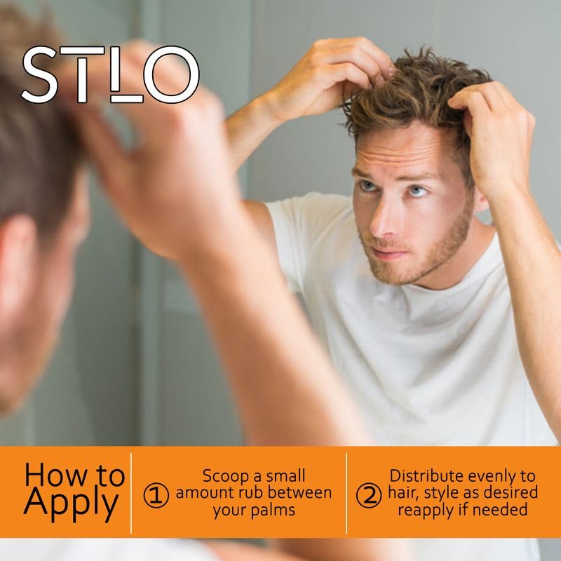 STLO Clay Everyday Essential - Strong Hold Matte Finish Hair Styling Clay for Men