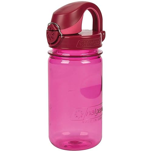 Nalgene Sustain Tritan BPA-Free Kids On The Fly Water Bottle Made with Material Derived from 50% Plastic Waste (Using ISCC Certified Mass Balance)