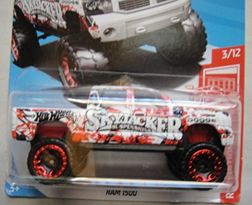 Hot Wheels RED EDITION 3/12 EXCLUSIVE, WHITE/RED DODGE RAM 1500 50TH ANNIVERSARY