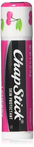 ChapStick Lip Balm Cherry 0.15 oz Tube, SPF 15, Protects Lips from the Sun, Moisturizes Chafed Chapped Lips, Suncreen and Moisturizer for Lips, Skin