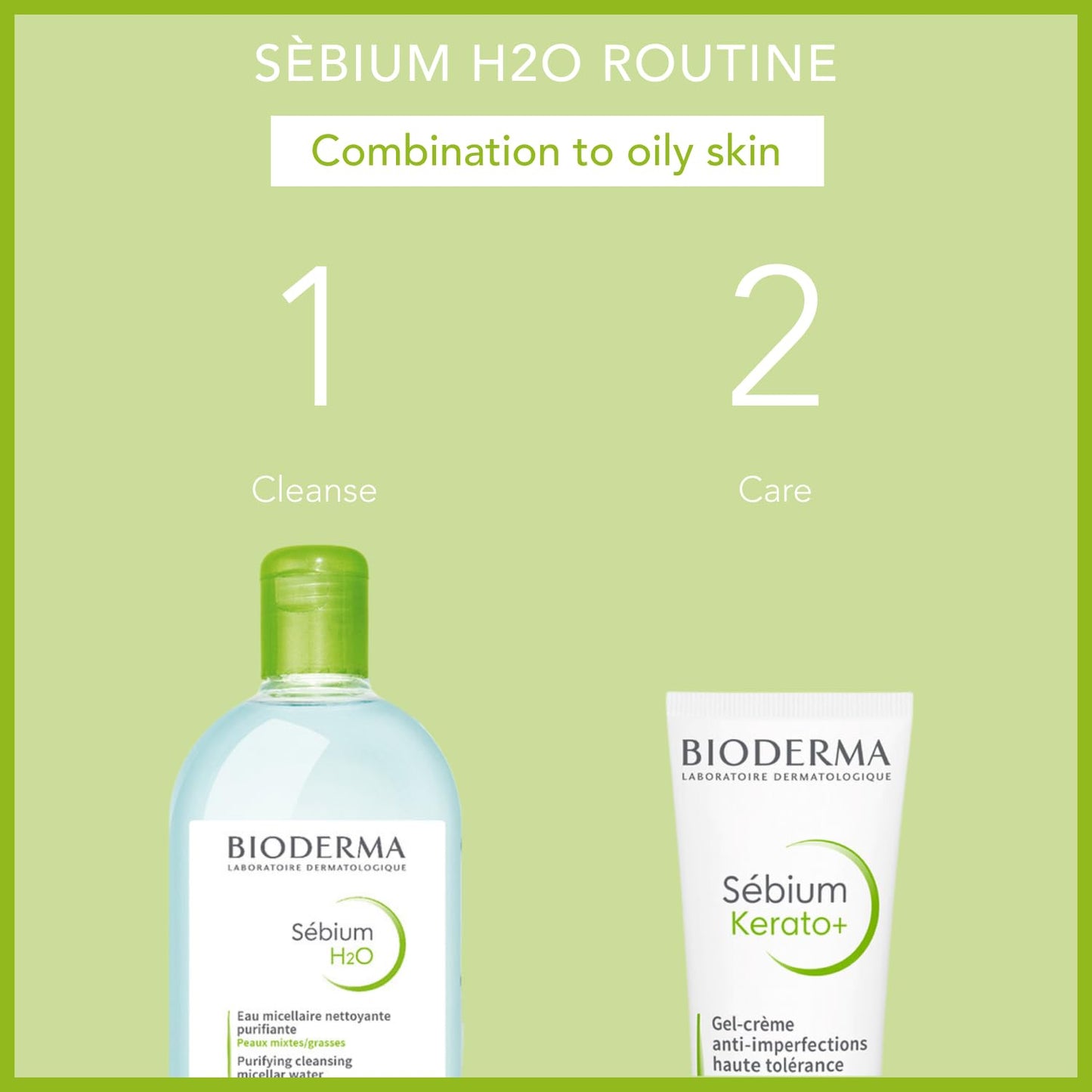Bioderma - Sébium H2O - Micellar Water - Face Cleansing and Makeup Remover - Micellar Water for Combination to Oily Skin