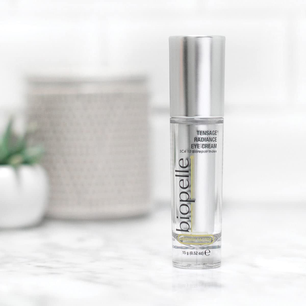 Biopelle Tensage Growth Factor Radiance Eye Cream with SCA 10 Biorepair Index, Illuminating Eye Care, 0.52 Oz