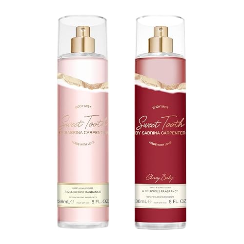 SCENT BEAUTY Sabrina Carpenter Body Spray Bundle - Sweet Tooth & Cherry Baby - 8 fl oz