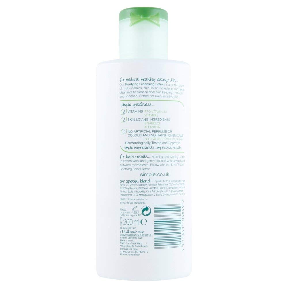 Simple Kind to Skin Purifying Cleansing Lotion 200 ml (6.7 Ounce)