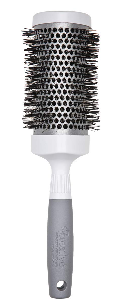 Creative Hair Brushes Triangle Curve Silver Nano CR200TC, Large 3.0"
