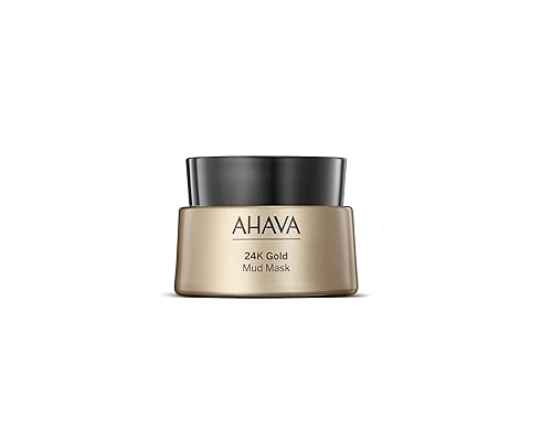 AHAVA 24K Gold Mineral Mud Mask - Luxury Mud Mask for Refined, Luminously Radiant Skin, Smoothes, Firms & Illuminates, includes 24K Gold, Osmoter
