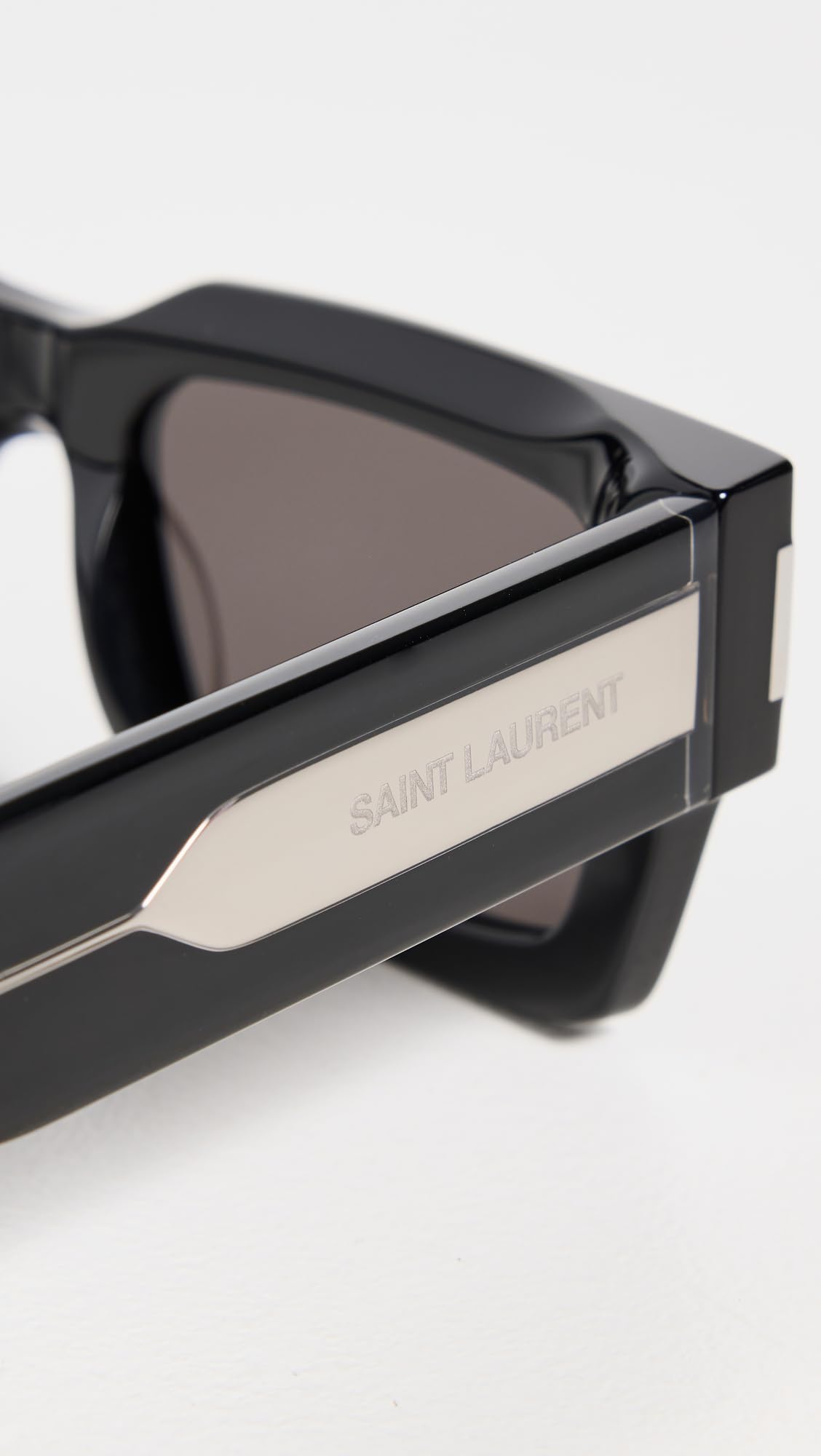 Saint Laurent Women's Saint Laurent 572 Square Sunglasses, Black-crystal-grey, One Size