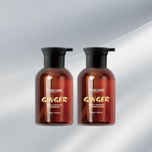 YOGI CARE Ginger Extract Thickening Shampoo and Conditioner Set, 250ml Each