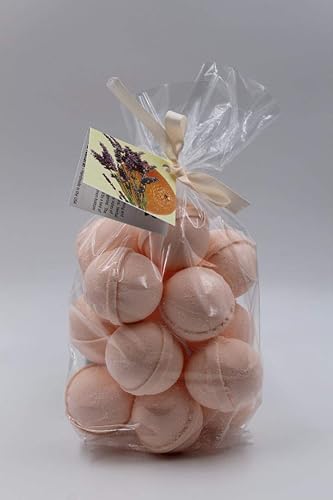 SpaPure CLEMENTINE LAVENDER Bath Bombs 14 Bath Fizzies, ultra-moisturizing bath melts, popular 1 oz (half round shape) made in USA with Shea Butter…