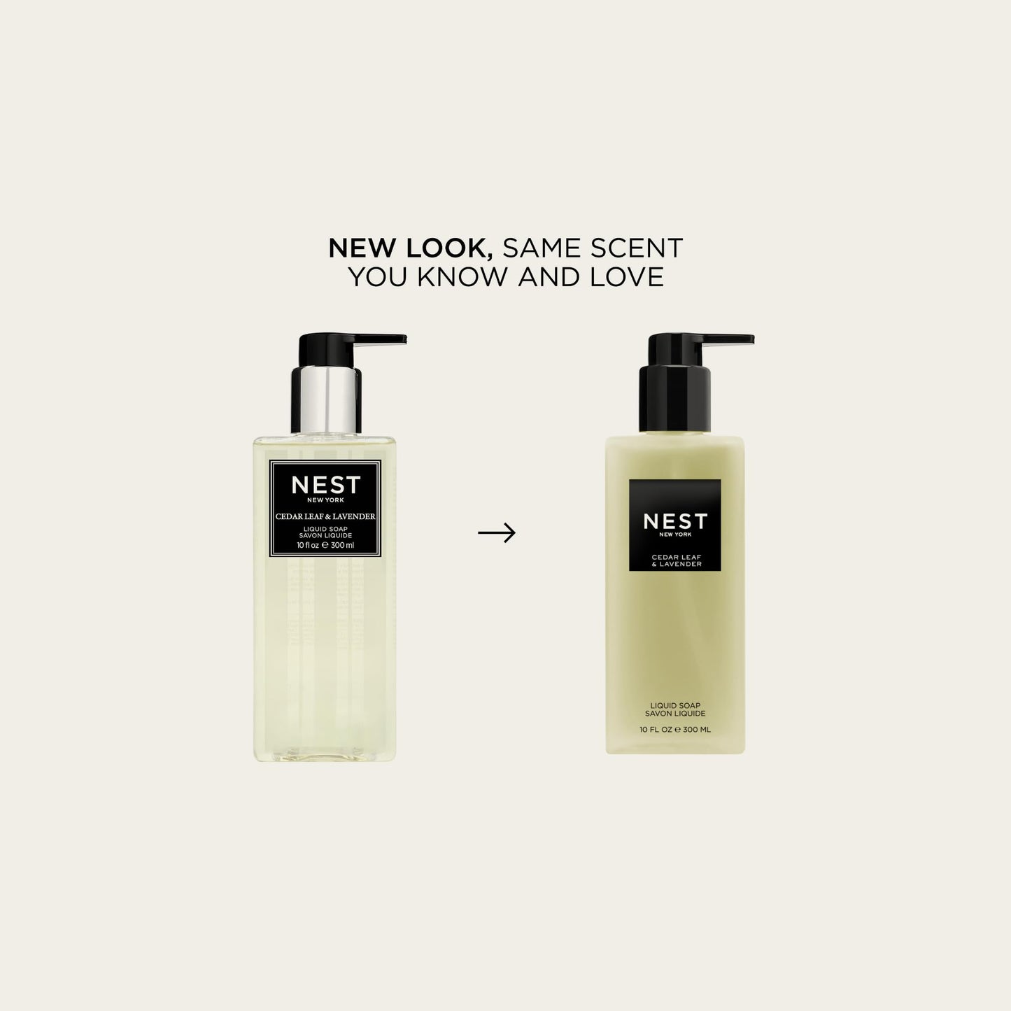 NEST New York Liquid Soap, Cedar Leaf & Lavender - 10 fl oz - Cleanses & Nourishes Skin - Approx. 300 Pumps Per Bottle - Gluten Free & Cruelty Free