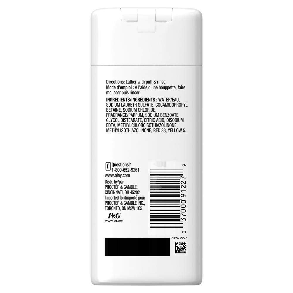 Olay Fresh Outlast Cooling White Strawberry & Mint Body Wash, Hydrating, 3 Fl Oz (89 Ml); Travel Size