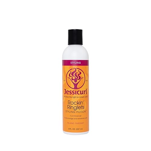 Jessicurl, Rockin' Ringlets Styling Potion, Island Fantasy, 8 Fl oz. Curl Enhancer with Flaxseed Extract, Curl Defining Styler for Curly Hair