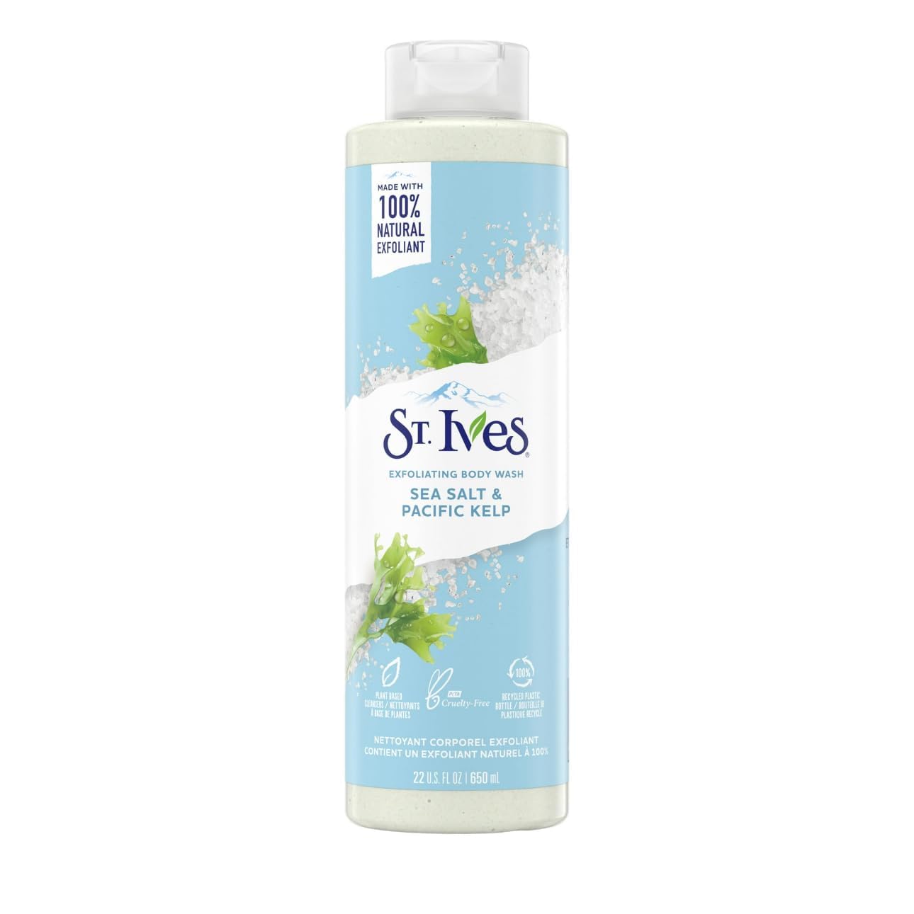 St Ives Body Wash Sea Salt & Pacific Kelp 22 Ounce (650ml) (Pack of 2)