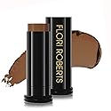 Base Strokes Crème Foundation Stick by Flori Roberts, Full Coverage for Women of Color or Deeper Skin Tones, Long Lasting Makeup, Natural Finish