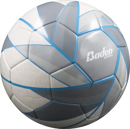 Baden Low Bounce Futsal Practice Ball (Size 3) Grey/White/Blue