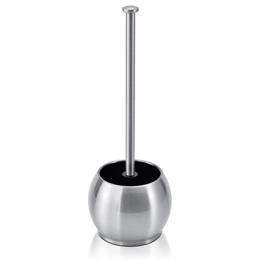 ToiletTree Stainless Steel Toilet Plunger – Heavy Duty with Holder for Bathroom & Cleaning Essentials – 6.5"x6.5"x18.5"