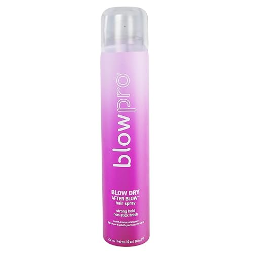 blowpro After Blow Strong Hold Finishing Spray 10oz, Adds Shine, Volume & Frizz Control without Buildup, Soy Protein Helps Strengthen Hair, 100%