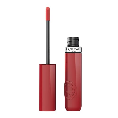 L'Oreal Paris Infallible Lacque Resistance Liquid Lipstick, 16HR Long Lasting Lip Makeup with Lacquer-Like Shine and Zero Transfer, 215, Drunk In Rose