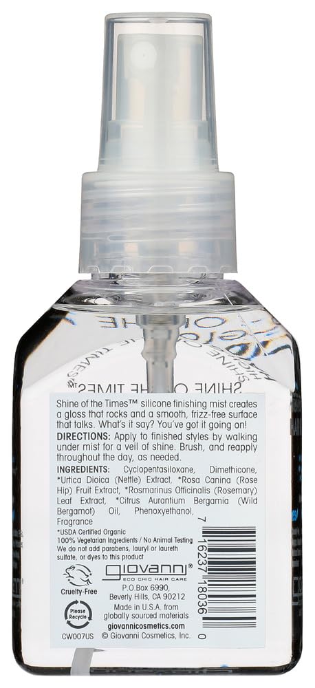 2 Packs of Giovanni Shine of The Times Finishing Mist - 4 Fl Oz
