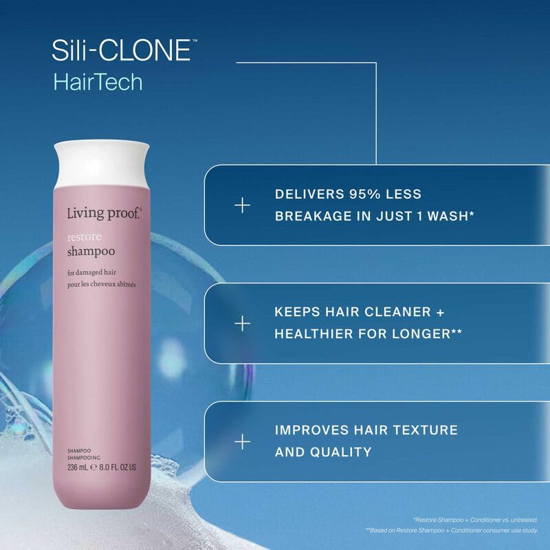 Living Proof Damaged Hair Starter Kit - Travel Size Restore Shampoo, Conditioner, Triple Bond Complex and Advanced Clean Dry Shampoo ($72 value)