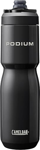 CamelBak Podium Steel Insulated Stainless Steel Bike Water Bottle Black, 22oz