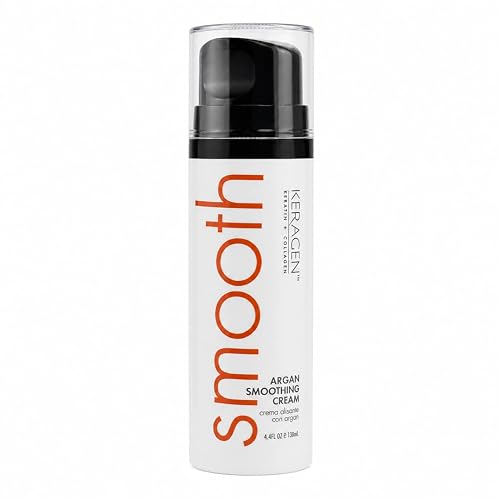 KERAGEN Smoothing Styling Cream - Keratin Treatment Extender for Color-Treated & Frizzy Hair | Sulfate-Free, Cruelty-Free | Heat Protectant | Up