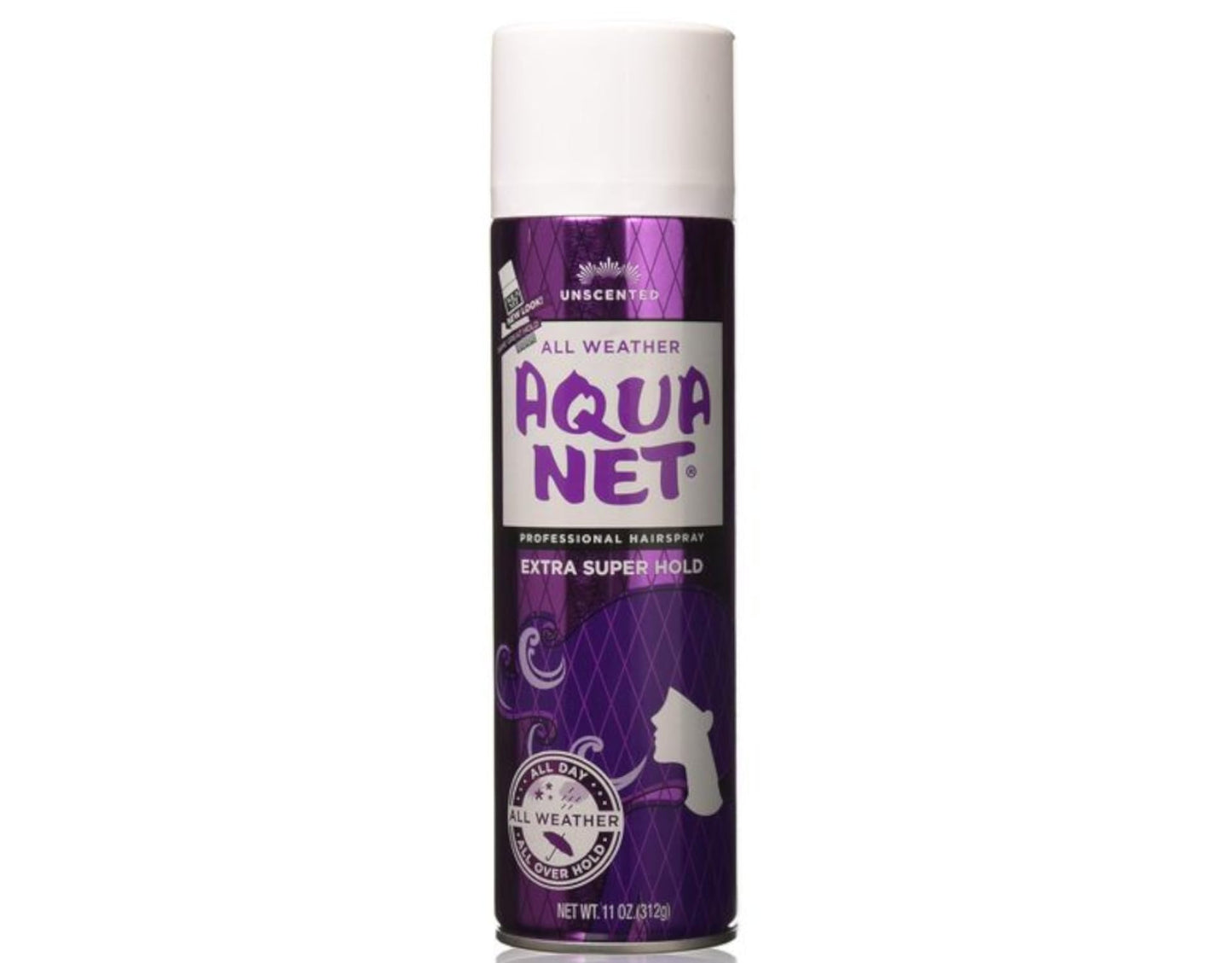 Aqua Net Extra Super Hold Professional Hair Spray Unscented 11 oz (Pack of 4)