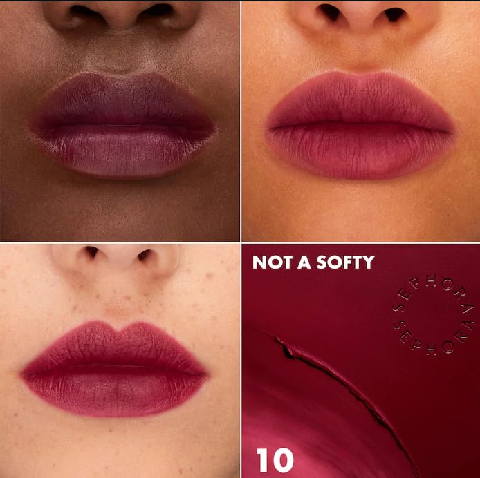 SEPHORA Collection Cloud Blurred Matte Lipstick - 10 Not A Softy (deep, rich berry) .10 Oz